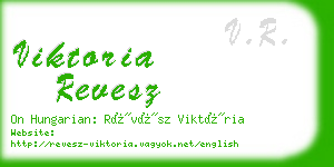 viktoria revesz business card